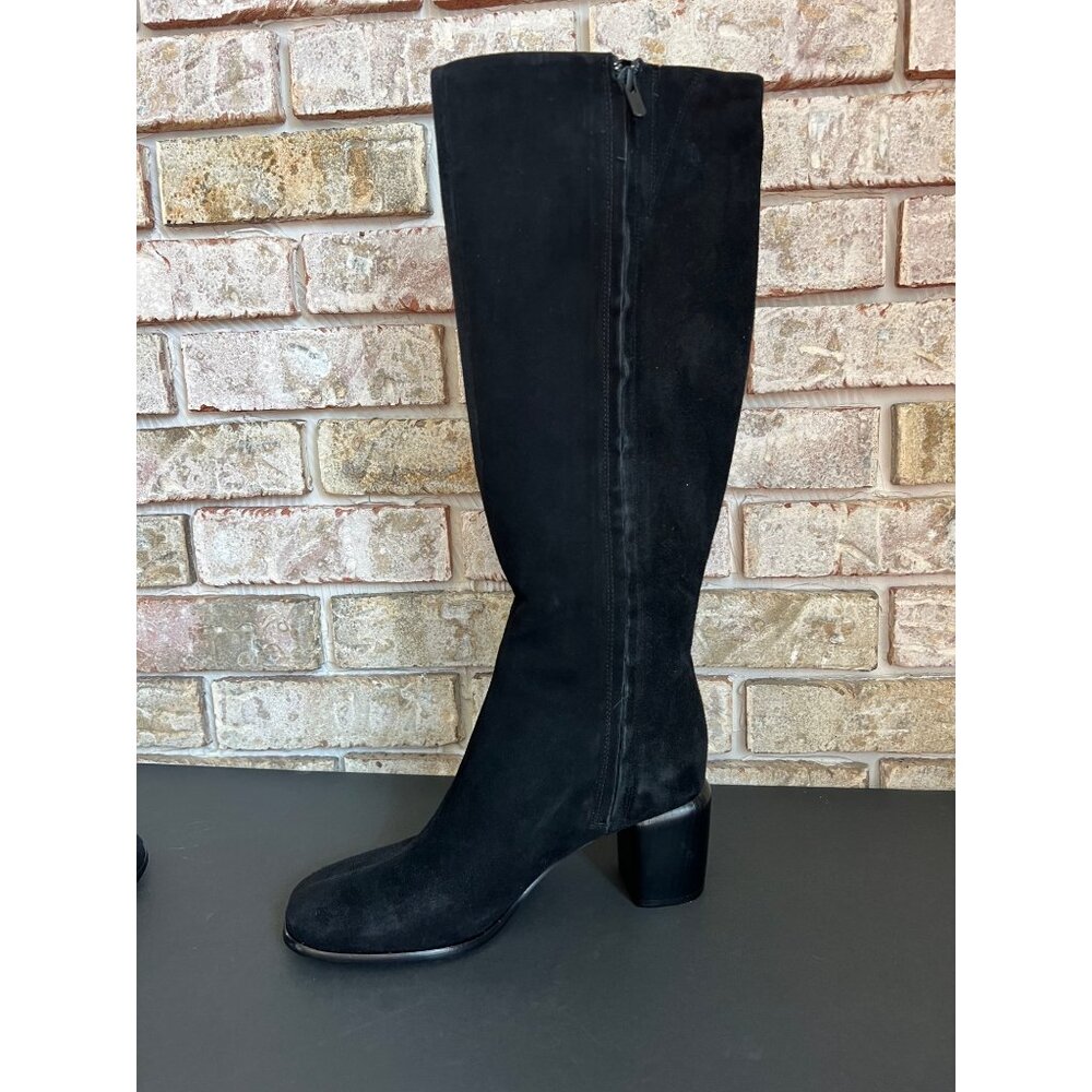NEW Vince Maggie black suede Knee High Boots size 6.5 - Picture 8 of 12